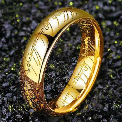 Unique Lord Of The Rings Wedding Bands In Titanium