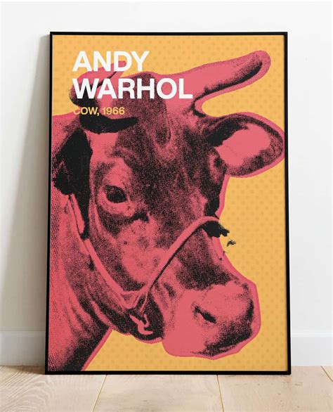 Cow by Andy Warhol Wall Art Print - Pyaarnation