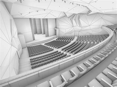 Theater Interior 1200 seats | Theatre interior, Auditorium design, Auditorium architecture