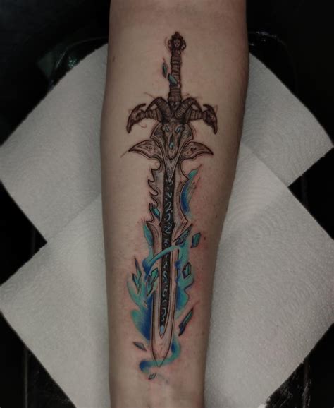 Frostmourne tattoo I've made yesterday : r/WC3