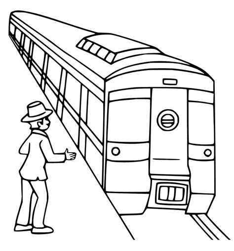 Free Subway Train coloring page - Download, Print or Color Online for Free