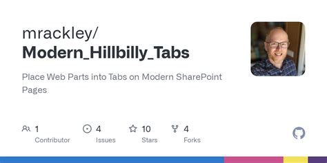 GitHub - mrackley/Modern_Hillbilly_Tabs: Place Web Parts into Tabs on Modern SharePoint Pages