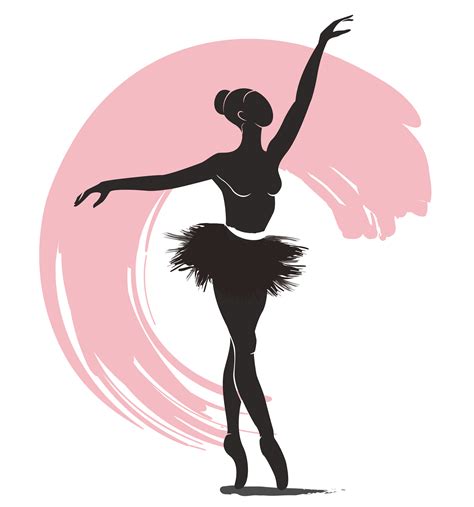 mujer bailarina, icono del logo de ballet para ballet escuela danza estudio vector illustration ...