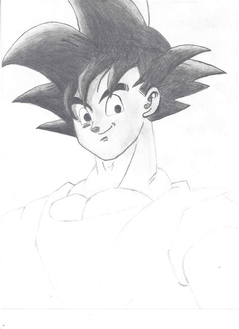 Goku Pencil Drawing / Sketch by johnsixth on DeviantArt