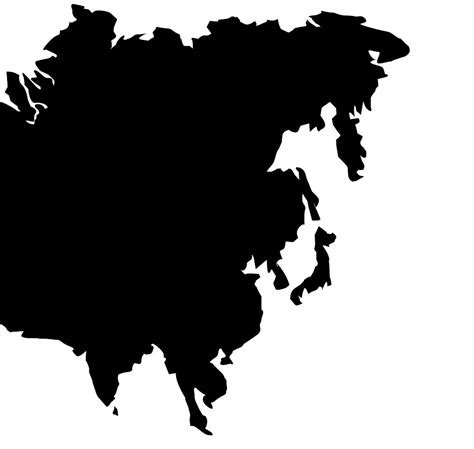 Asia Map Silhouette at GetDrawings | Free download