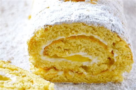 Lemon Cake Roll Recipe ⋆ Real Housemoms