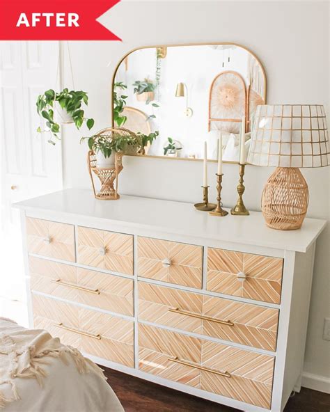 Before and After: A Plain Gray IKEA HEMNES Dresser Goes Boho Chic for Just $120 | Ikea furniture ...