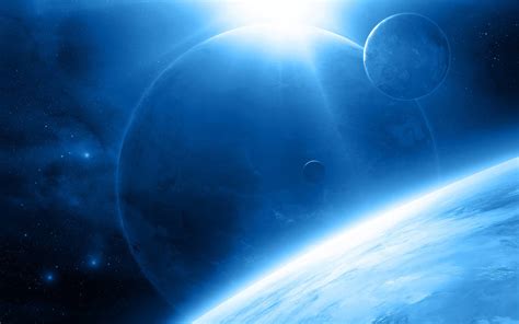 Blue Space Background Hd