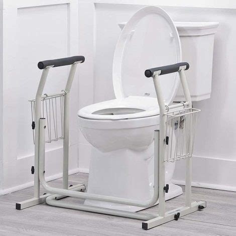 Toilet Surround Support Rails, with Basket