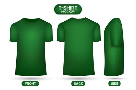 Plain green t-shirt mockup 13387742 Vector Art at Vecteezy