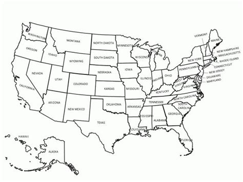 United States Map Trace