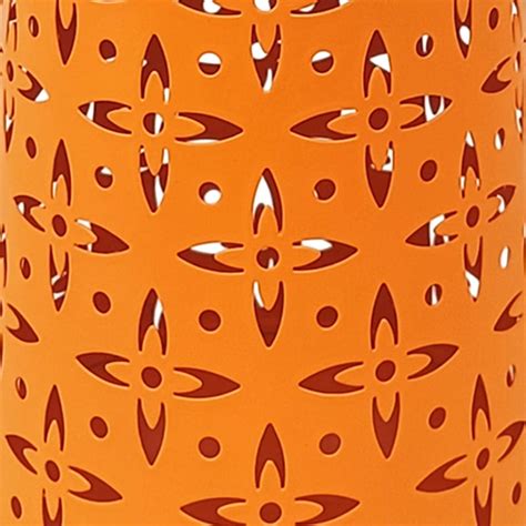 Sunny Club Orange Solar Outdoor Lantern, 7"