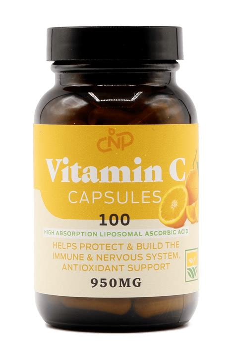 Vitamin C Capsules - Pure Vitamin C Liposomal Capsules, Immune Support, Enhanced Absorption ...