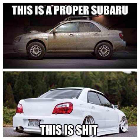 Pretty much | Subaru, Proper, Memes