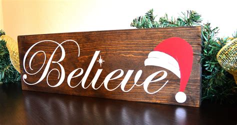 Believe Wood Sign believe Christmas Believe wood sign | Etsy ...