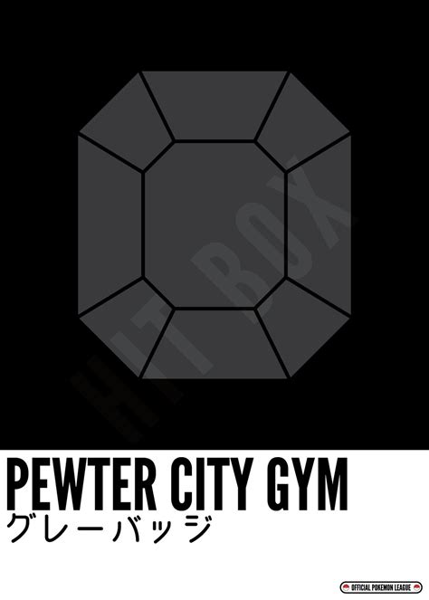 Pokémon Pewter City Gym Printable Art // Boulder Badge // - Etsy Ireland