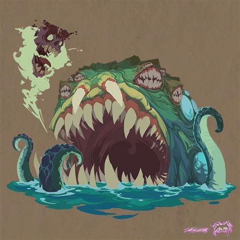 Yogg-Saron, Hope's End, Yare Yue on ArtStation at www.artstation.co... | 월드 오브 워크래프트, 귀여운 캐릭터, 괴물