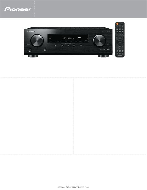 Pioneer VSX-534 AV Receiver | Product Sheet