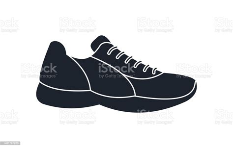 Shoes Icon Sneaker Isolated Side View Stock Illustration - Download ...