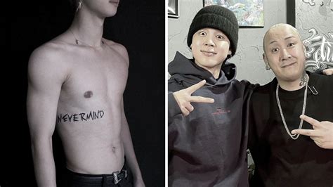 BTS' Jimin Goes Shirtless To Flaunt 'Never Mind' Tattoo And It's ...