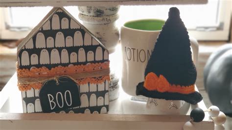 Rae Dunn Inspired Halloween BOO Wooden House Sign - Etsy