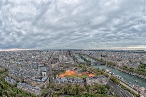 Paris aerial view cityscape at night 17230877 Stock Photo at Vecteezy