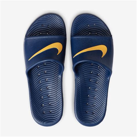 Nike Kawa Shower Slide - Blue Void/Laser Orange - Slides - Mens Shoes