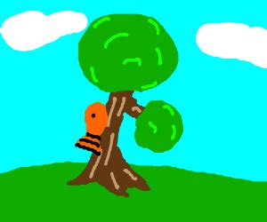 Fish climbing a tree - Drawception