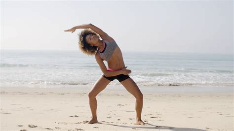 Yoga Meditation On Beach Stock Footage SBV-305970939 - Storyblocks