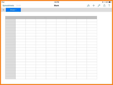 Blank Worksheet Templates Spreadsheets donated us the prospective to ...