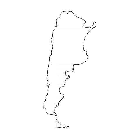 Outline Simple Map of Argentina 2905377 Vector Art at Vecteezy