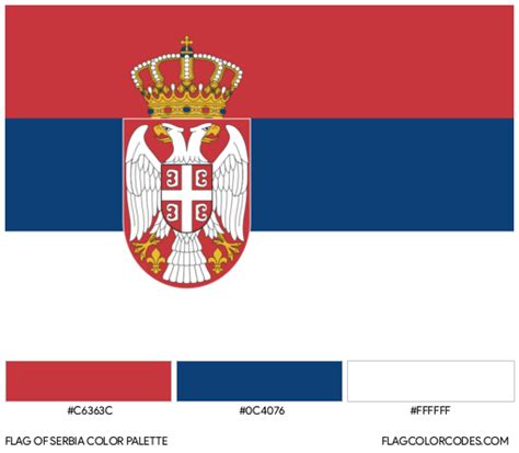 Serbia flag color codes