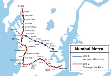 Mumbai Metro Map- Mumbai Metro Rail Map