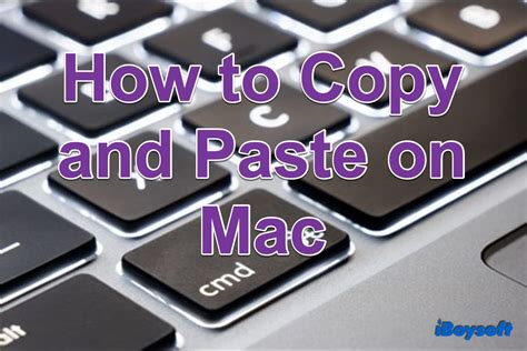 [Plusieurs Façons]Comment Copier et Coller sur Mac