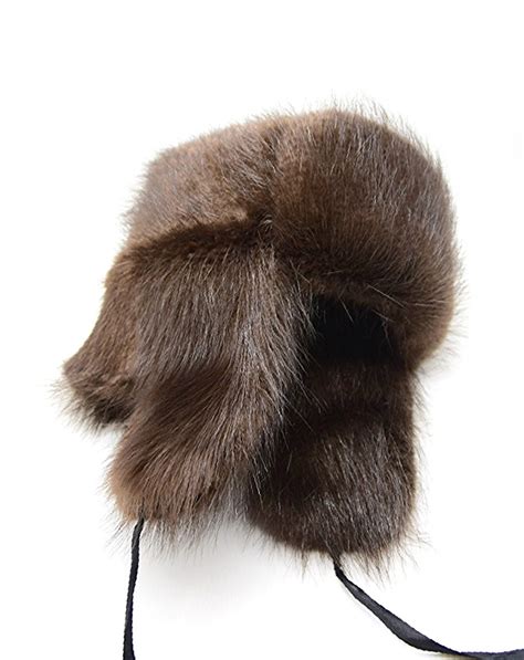 Stay Warm and Stylish with our Natural Beaver Fur Winter Hat | Perfect for Outdoor Activities