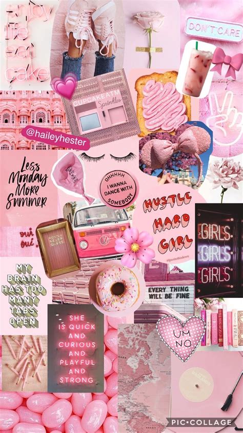 phone wall paper collage #phonewallpaper | Pink wallpaper iphone ...