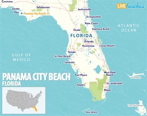 Map of Panama City Beach, Florida - Live Beaches