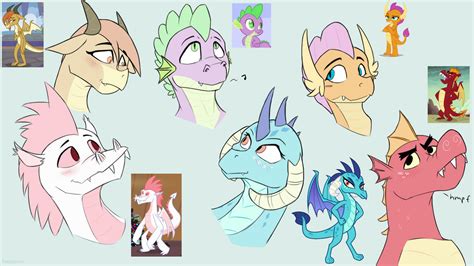 Mlp Dragons by FuzzyPones on DeviantArt