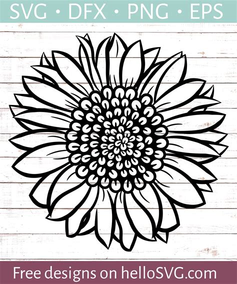 Vector Sunflower Pattern Svg Cut File Cricut Skinny Tumbler Template Svg Sunflower Svg Stencil ...