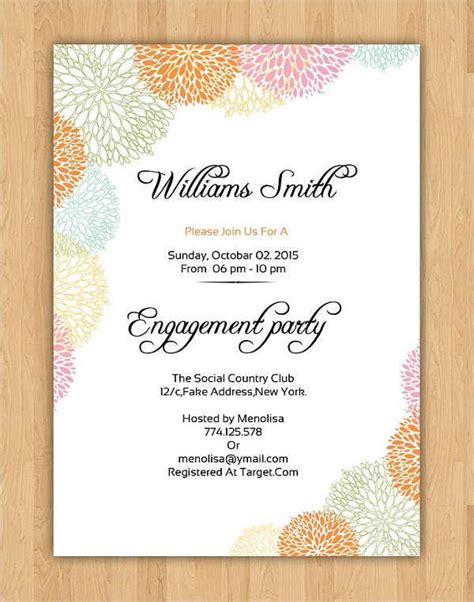 Engagement Invitation Templates | 10+ Free PDF & Word Formats