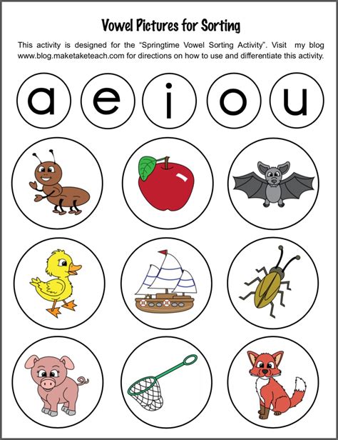 Spring Short Vowel Sorting Activity- FREEBIE! - Make Take & Teach