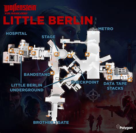 Wolfenstein: Youngblood readable maps and locations - Polygon