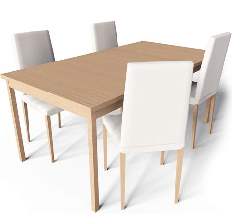 CAD and BIM object - Extendable Dining Table - IKEA
