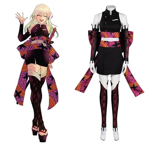 Demon Slayer Kimetsu no Yaiba Daki Cosplay Costume Kimono Outfits ...