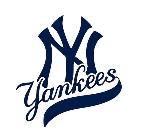 New York Yankees Baseball Logo Decal - Etsy