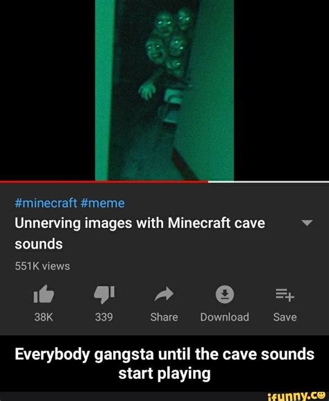 #minecraft #meme Unnerving images with Minecraft cave ' sounds ...