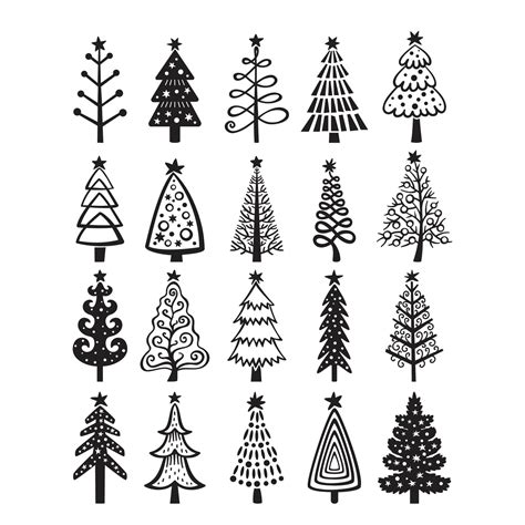 Christmas Tree Vector 11954078 Vector Art at Vecteezy