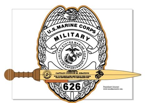 USMC Military Police Badge