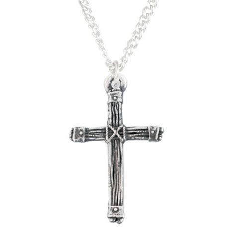 Sterling Silver Rugged Cross Necklace | Made in the USA - Clothed with ...