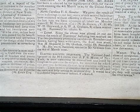 Samuel Morse and his telegraph invention... - RareNewspapers.com